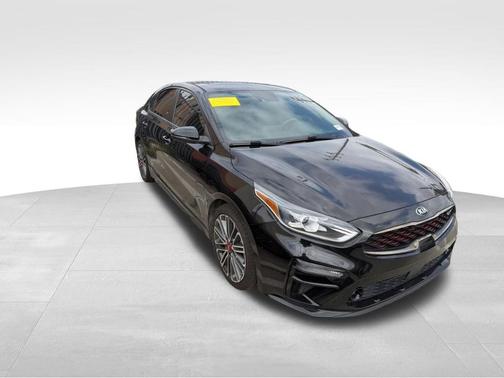 Aurora Black 2021 Kia Forte GT