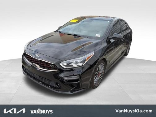 Aurora Black 2021 Kia Forte GT