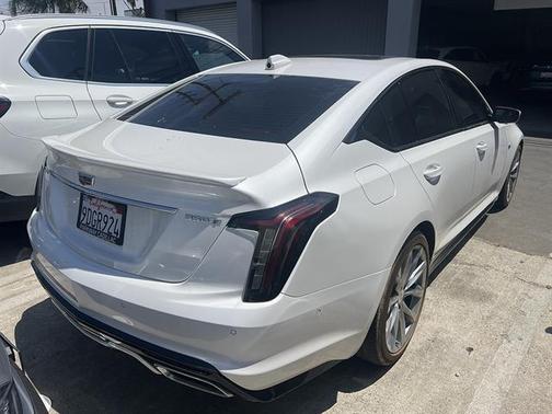 Crystal White Tri-Coat 2022 Cadillac CT5 Sport RWD