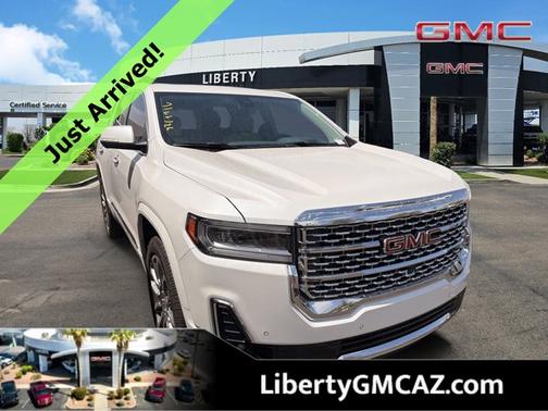 White Frost Tricoat 2023 GMC Acadia Denali