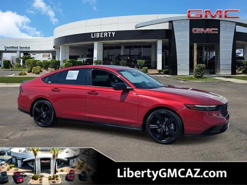 Radiant Red Metallic 2024 Honda Accord Hybrid Sport-L