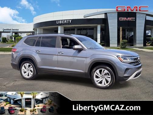 Platinum Gray Metallic 2022 Volkswagen Atlas 3.6L V6 SE w/Technology