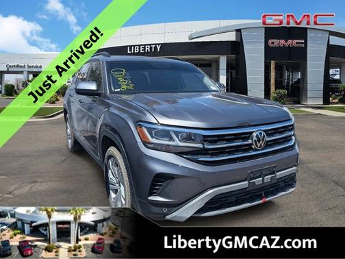 Platinum Gray Metallic 2022 Volkswagen Atlas 3.6L V6 SE w/Technology