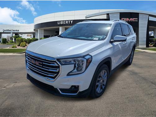 White Frost Tricoat 2023 GMC Terrain SLT