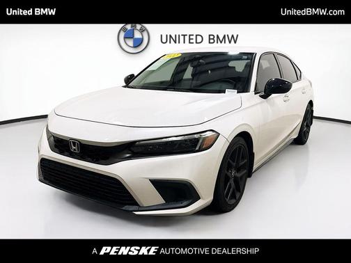 Platinum White 2022 Honda Civic Sport