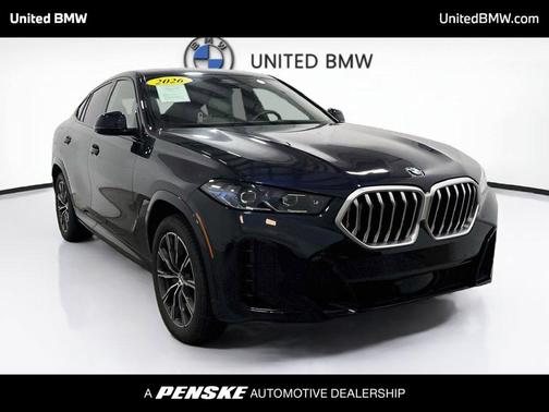 Carbon Black Metallic 2026 BMW X6 xDrive40i