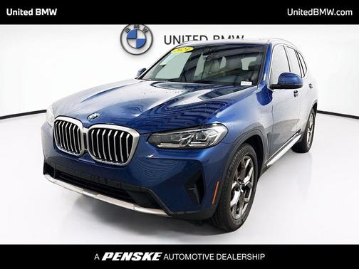 Phytonic Blue Metallic 2024 BMW X3 sDrive30i