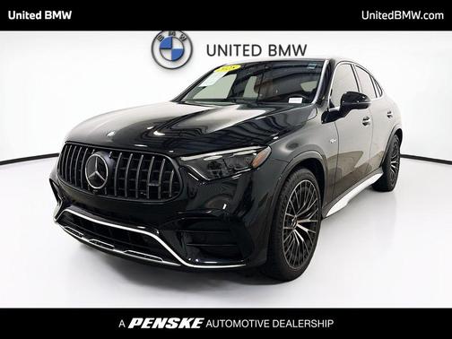 Obsidian Black Metallic 2025 Mercedes-Benz AMG GLC 63 S E Performance 4MATIC Coupe