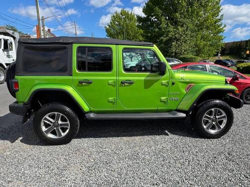 Green 2018 Jeep Wrangler Unlimited Sahara