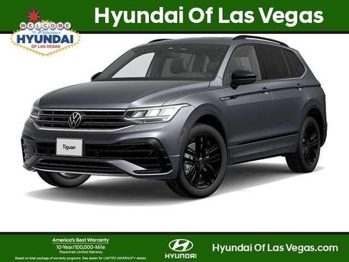Platinum Gray Metallic 2023 Volkswagen Tiguan 2.0T SE R-Line Black