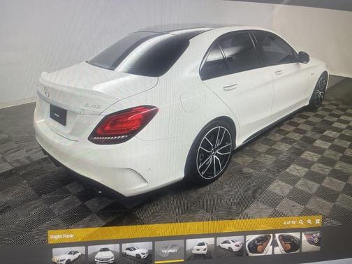 Polar White 2021 Mercedes-Benz AMG C 43 Base 4MATIC