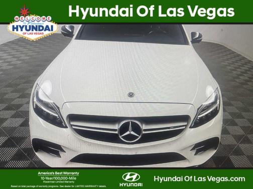 Polar White 2021 Mercedes-Benz AMG C 43 Base 4MATIC