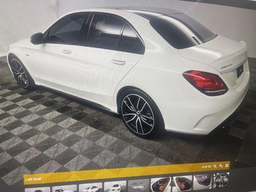 Polar White 2021 Mercedes-Benz AMG C 43 Base 4MATIC