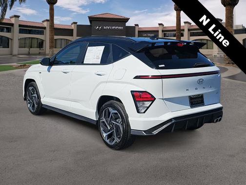 White / Black 2025 Hyundai KONA N Line