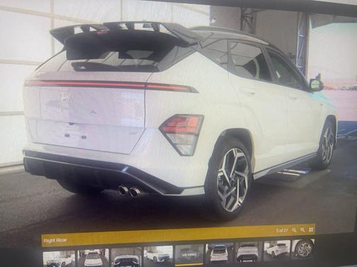 White / Black 2025 Hyundai KONA N Line