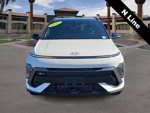 White / Black 2025 Hyundai KONA N Line