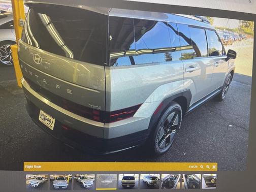 Shimmering Silver 2025 Hyundai SANTA FE HEV SEL