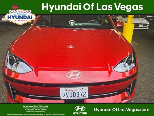 Red 2025 Hyundai IONIQ 6 SE Standard Range