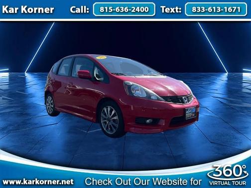 Red 2012 Honda Fit Sport
