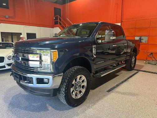 Blue 2017 Ford F-350 Lariat