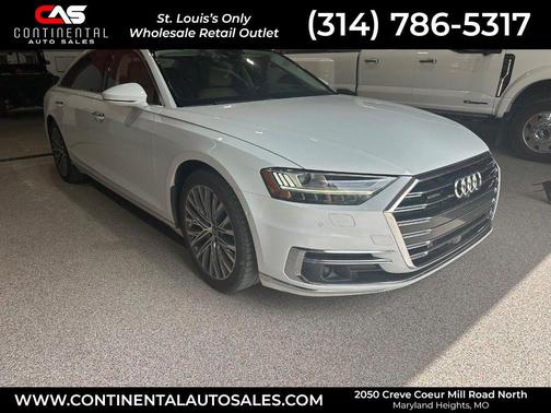 Glacier White 2019 Audi A8 L 55