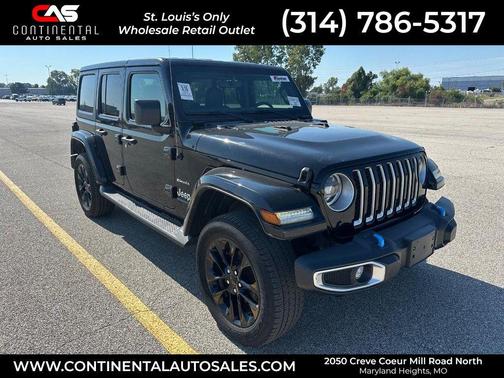 Black Clearcoat 2023 Jeep Wrangler Sahara 4xe