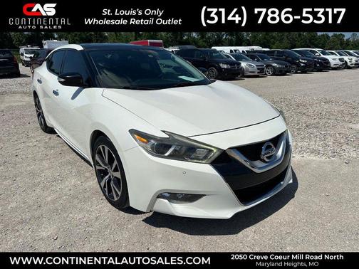 Pearl White 2017 Nissan Maxima 3.5 SL