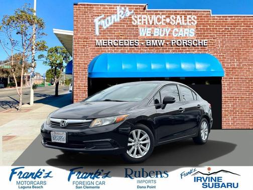 Crystal Black Pearl 2012 Honda Civic EX