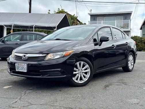 Crystal Black Pearl 2012 Honda Civic EX