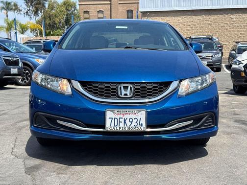 Dyno Blue Pearl 2013 Honda Civic LX