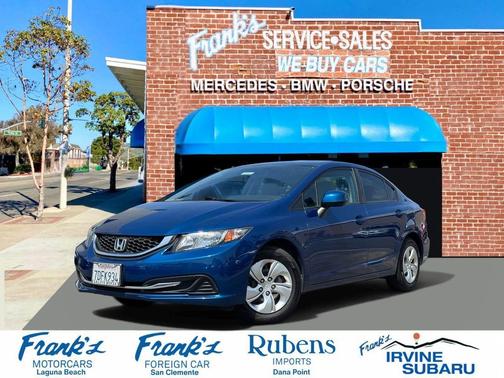 Dyno Blue Pearl 2013 Honda Civic LX