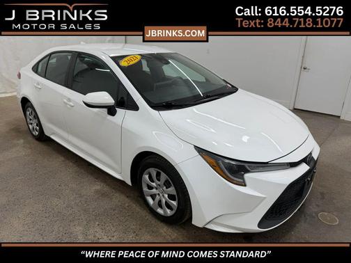 White 2021 Toyota Corolla LE
