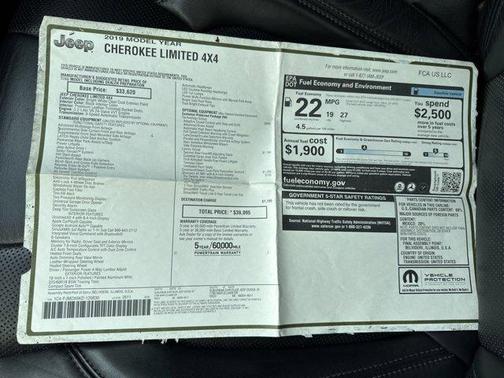 2019 Jeep Cherokee Limited