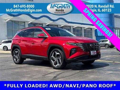 Calypso Red 2022 Hyundai TUCSON Limited