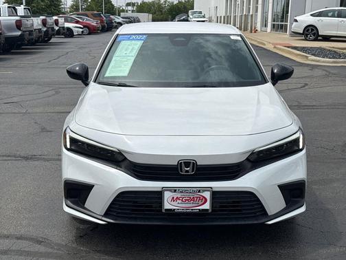 Platinum White 2022 Honda Civic Sport