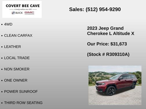 Velvet Red Pearlcoat 2023 Jeep Grand Cherokee L Altitude