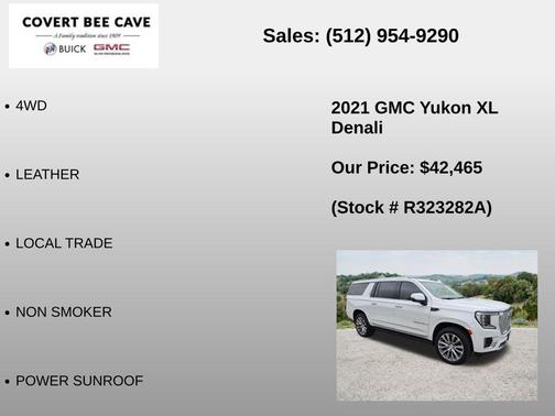 White Frost Tricoat 2021 GMC Yukon XL Denali