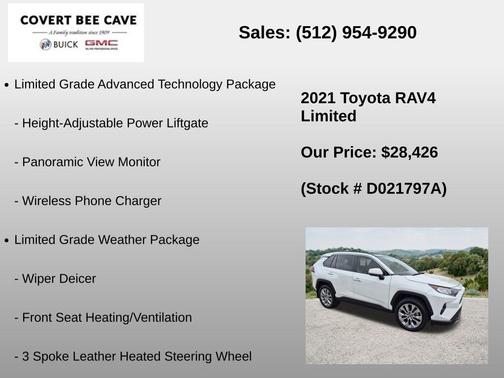 Blizzard Pearl 2021 Toyota RAV4 Limited