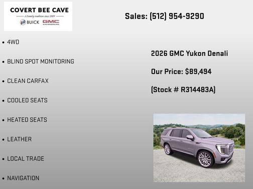 Sterling Metallic 2026 GMC Yukon Denali