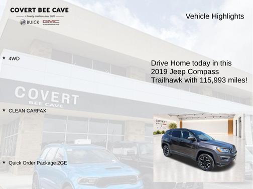 Granite Crystal Metallic Clearcoat 2019 Jeep Compass Trailhawk