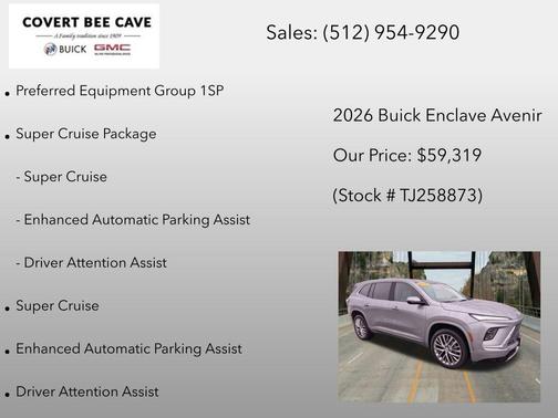 Moonstone Gray Metallic 2026 Buick Enclave Avenir FWD