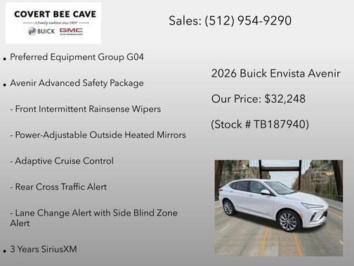 White 2026 Buick Envista Avenir FWD