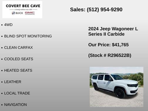 Bright White Clearcoat 2024 Jeep Wagoneer L Series II Carbide 4x4
