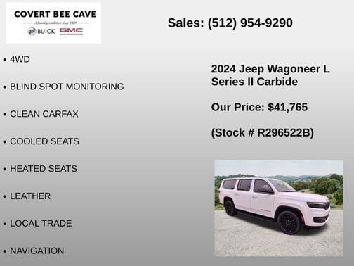 Bright White Clearcoat 2024 Jeep Wagoneer L Series II Carbide 4x4
