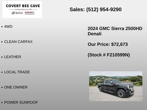 Onyx Black 2024 GMC Sierra 2500 Denali