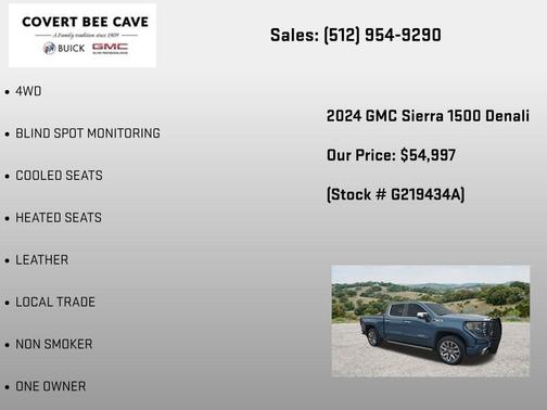 Downpour Metallic 2024 GMC Sierra 1500 Denali