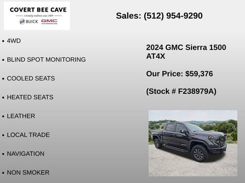Titanium Rush Metallic 2024 GMC Sierra 1500 AT4X