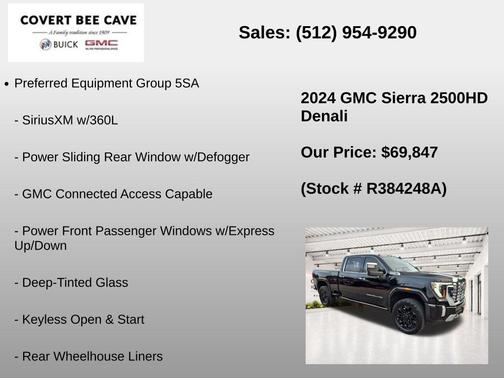 Onyx Black 2024 GMC Sierra 2500 Denali