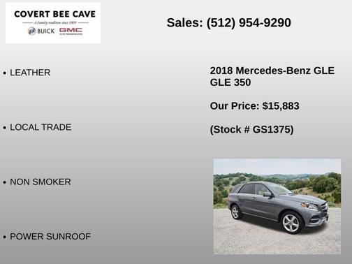 Selenite Gray Metallic 2018 Mercedes-Benz GLE 350 4MATIC