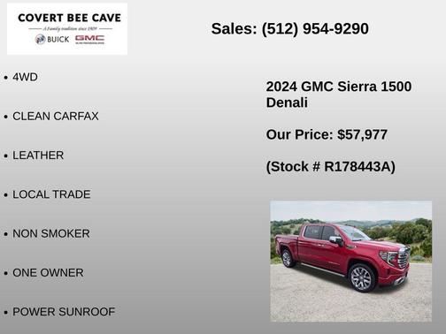 Volcanic Red 2024 GMC Sierra 1500 Denali
